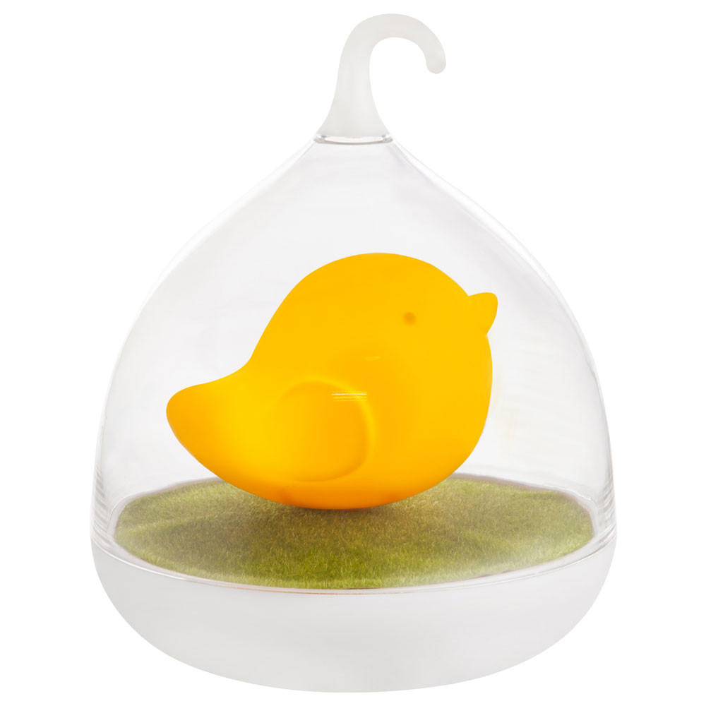 LED TISCHLEUCHTE Vogel Gelb Kunststoff - Gelb, Kunststoff (14/14/17cm) - Globo Lighting