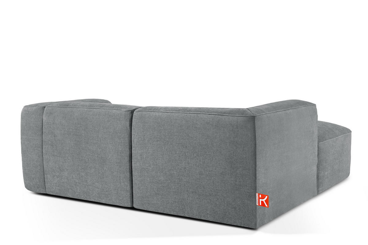 ECKSOFA LINKS FUBBO, Grau - Grau, Holz/Holzwerkstoff (225/176cm) - KONSIMO®