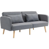SCHLAFSOFA klappbar 170 cm Polyester Grau - Grau, Textil (170/80/83cm) - IVMEU