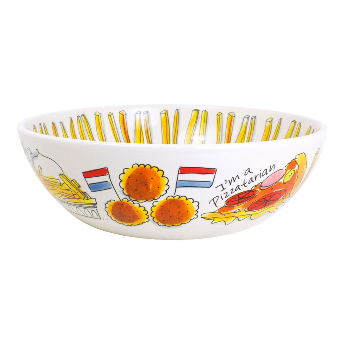 SCHALE Snack in Bunt - 30cm - Multicolor, Keramik (9cm) - Blond Amsterdam