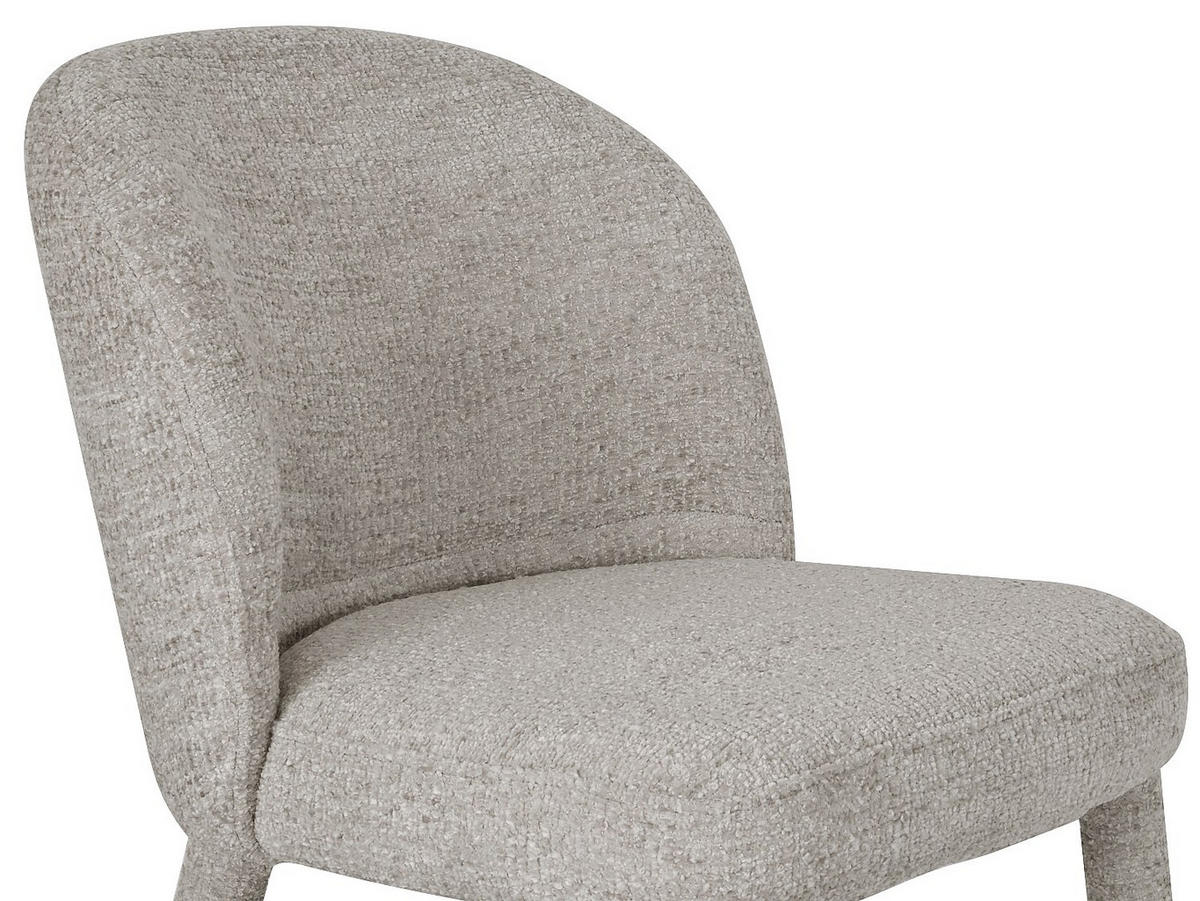 SET aus 2 Stühlen mit strukturiertem Stoff - Beige - MUKLEA - Beige, Textil (50/82/60cm) - Vente-Unique