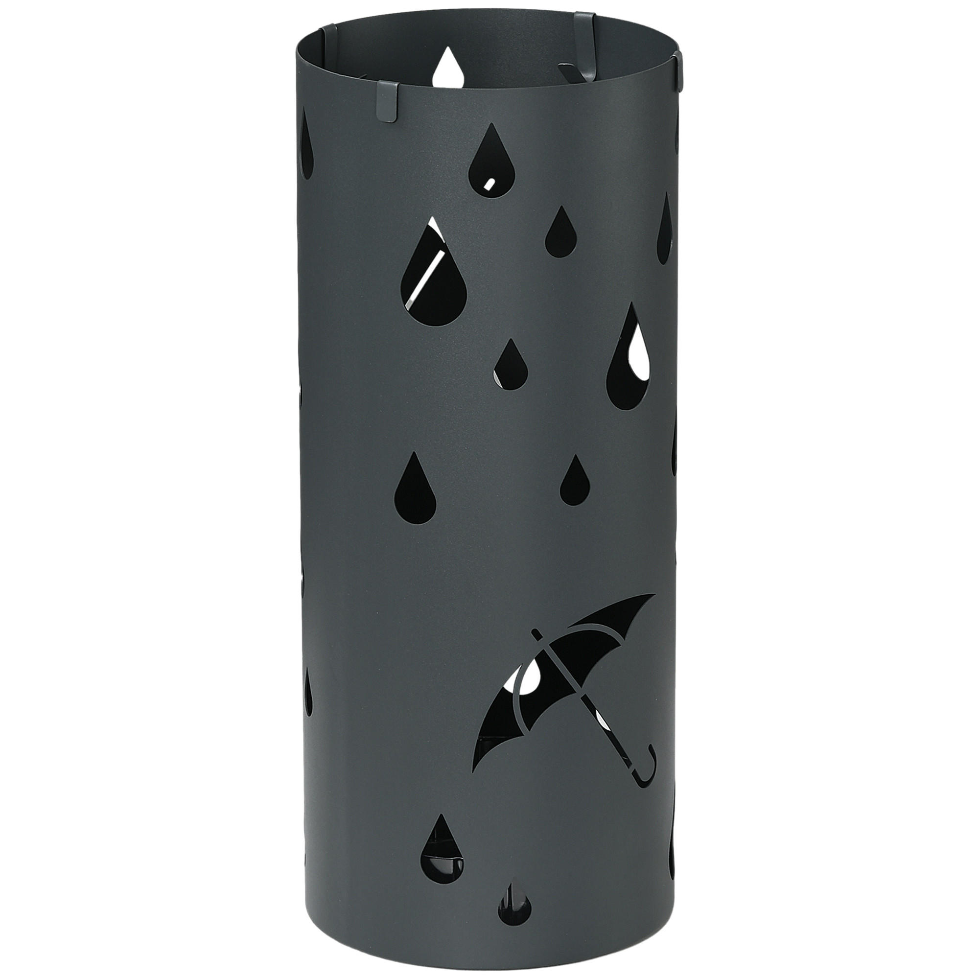 SCHIRMSTÄNDER Ávila Norte Grau Stahl - Grau, Metall (17/17/41cm) - Jamb