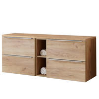 WASCHBECKENSCHRANK Toskana-56 - Braun, Holzwerkstoff (141/60/46cm) - Lomado