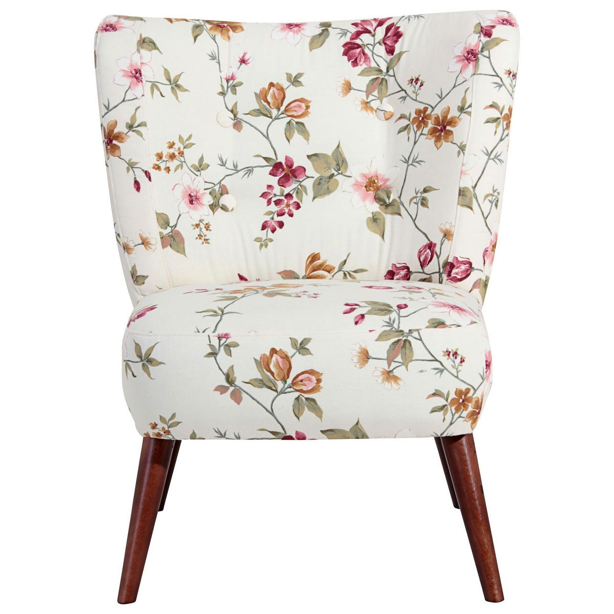 SESSEL Kassi Bezug Flachgewebe Buche nussbaum dunkel / weiß - Weiß, Kunststoff (69/80/68cm) - 58aufmkessel