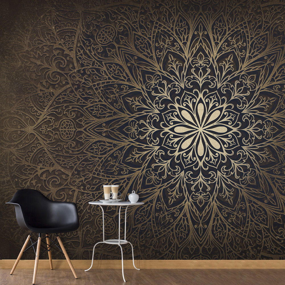 VLIESTAPETE Braun 250/175 cm - Goldfarben/Braun, Textil (250/1cm) - KUNSTLOFT