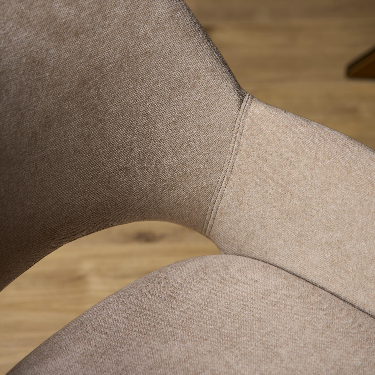 ESSZIMMERSTUHL Daisy Beige 60/61/82 cm - Beige, Textil (61/82/60cm) - Starfurn