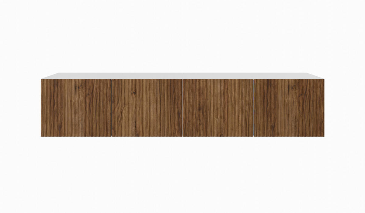 TV-SCHRANK NOE - Wildeiche/Weiß, Holzwerkstoff (200/41/40cm) - Meblini