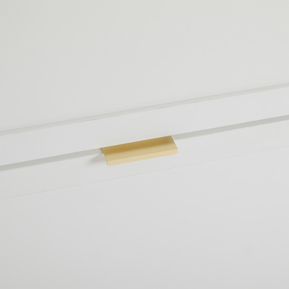 SCHUHSCHRANK aus Spanplatte 110x24x90cm in Weiß mit 4 Klappfächern - Weiß, Holzwerkstoff (110/90/24cm) - Modfu