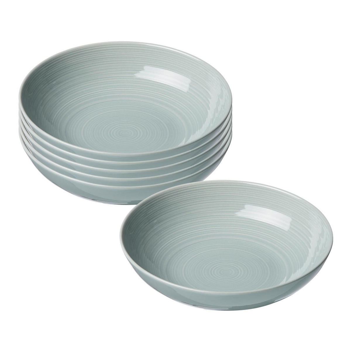 SUPPENTELLER Suomi Blau ø 20 cm 6er Set - Blau, Keramik (20cm) - Ritzenhoff Breker