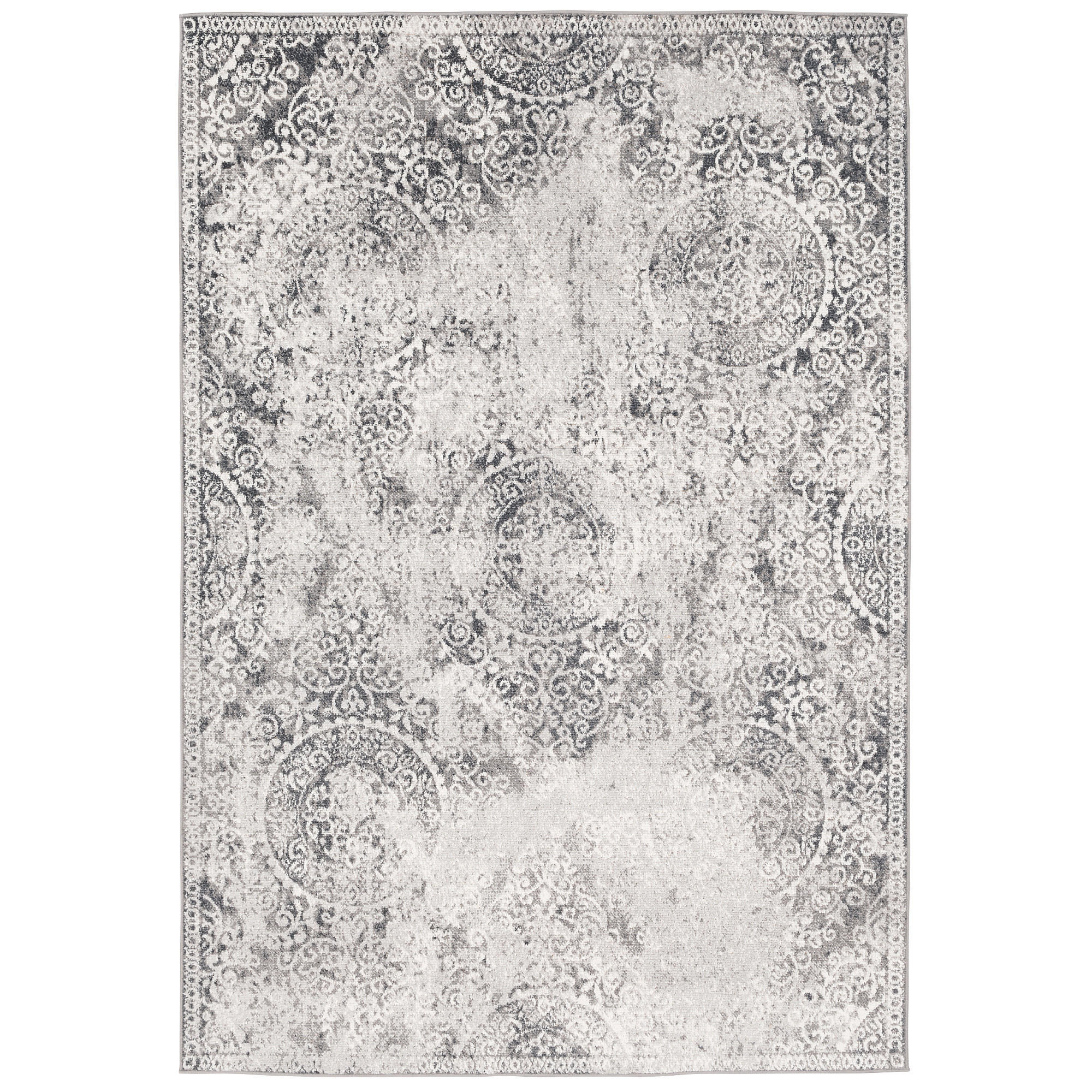 DESIGNER TEPPICH TAWIRA VINTAGE KLASSIK BAROCK - Grau, Textil (200/290cm) - Pergamon