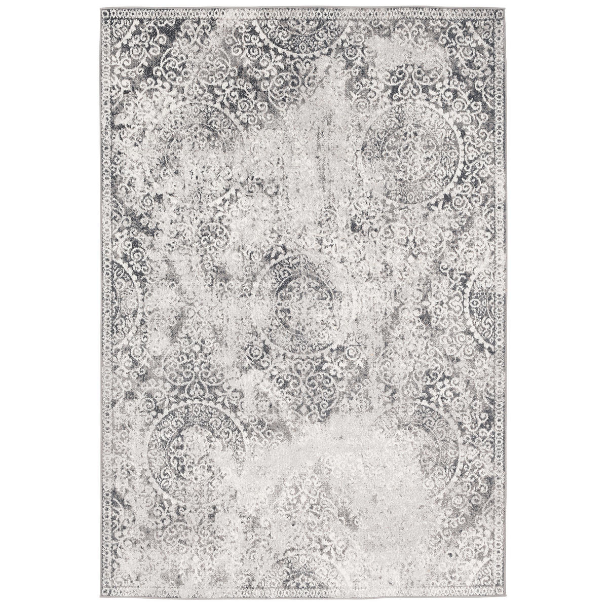 DESIGNER TEPPICH TAWIRA VINTAGE KLASSIK BAROCK - Grau, Textil (200/290cm) - Pergamon