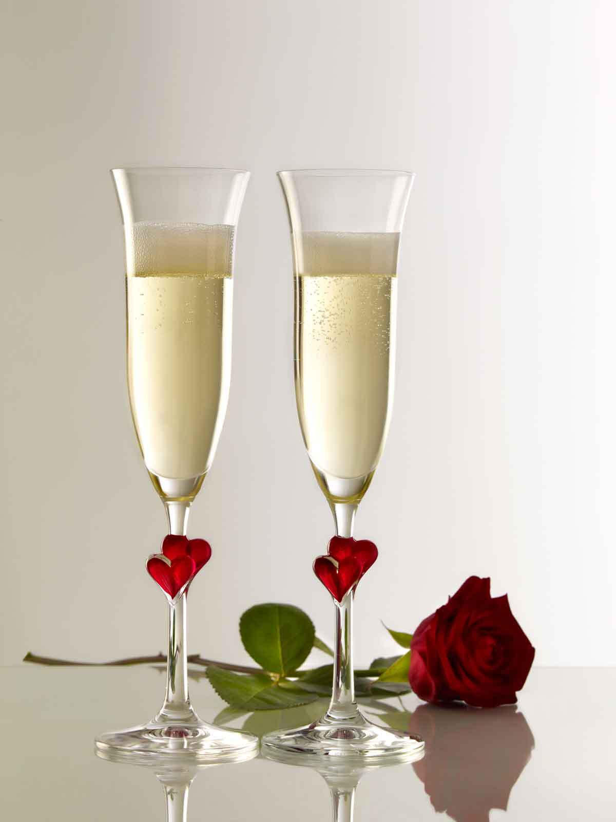 CHAMPAGNERGLÄSER L'Amour transparent 175 ml 2er Set - Transparent, Glas (0.175L) - Stölzle Lausitz
