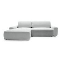 ECKSOFA Bamby Silberfarben 264 cm - Silberfarben, Textil (264/82/162cm) - Pillovely