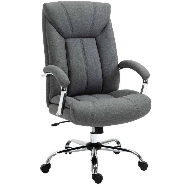 DREHSTUHL 65/78/110-118 cm, ergonomisch, höhenverstellbar und gepolstert, grau - Grau, Kunststoff (78/118/65cm) - Redom