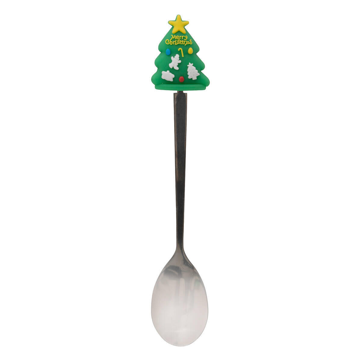 WEIHNACHTSTASSE mit Löffel und Deckel 350 ml - Weiß, Keramik (8/10.7/8cm) - Atmosphera Createur d´interieur