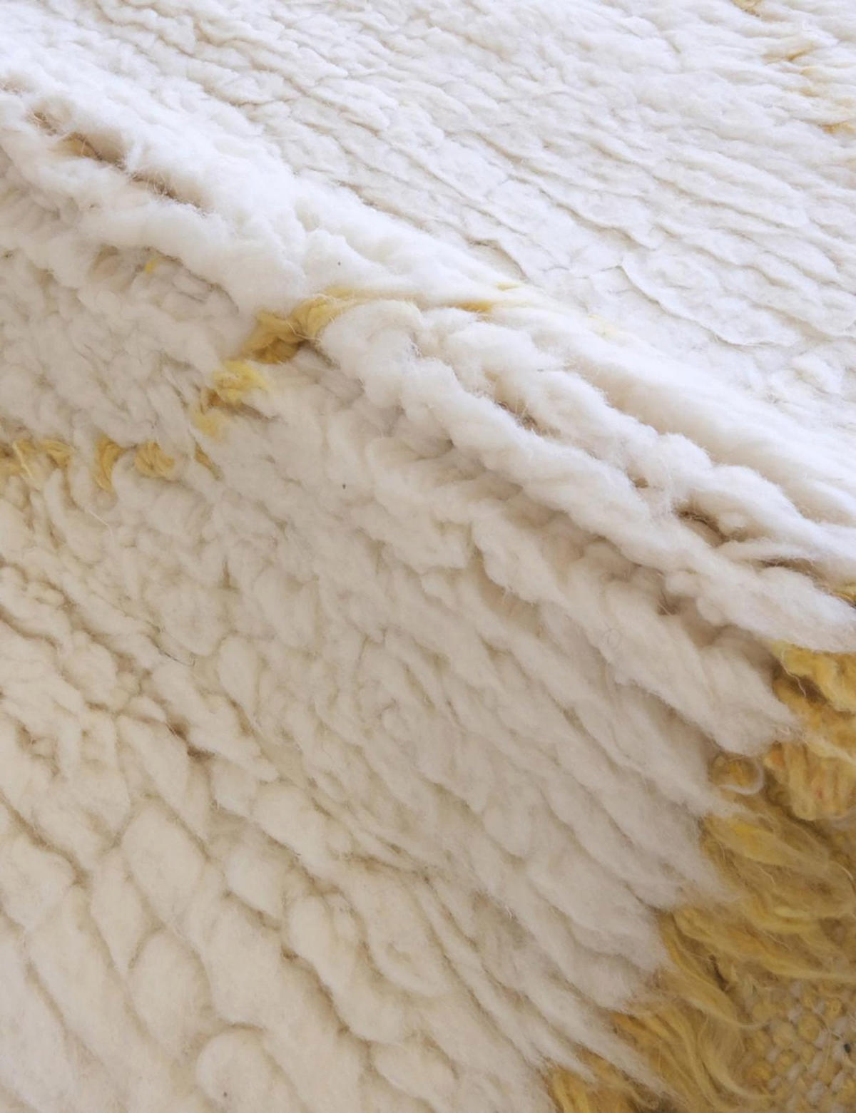 BERBERTEPPICH aus reiner Wolle 162x 263 cm - Gelb, Naturmaterialien (162/263cm) - AFK Living