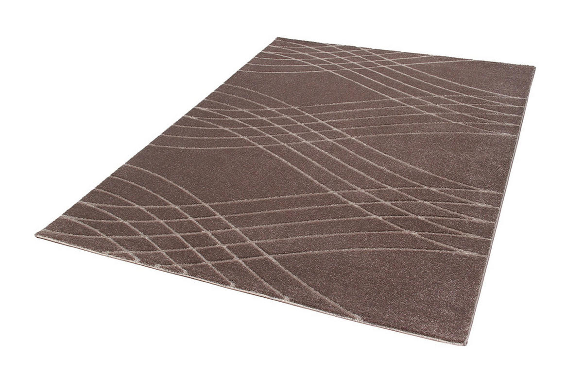 TEPPICH modern Flachgewebe BROWNIE Braun 160 x 230 cm - Braun, Textil (160/230cm) - Novatrend