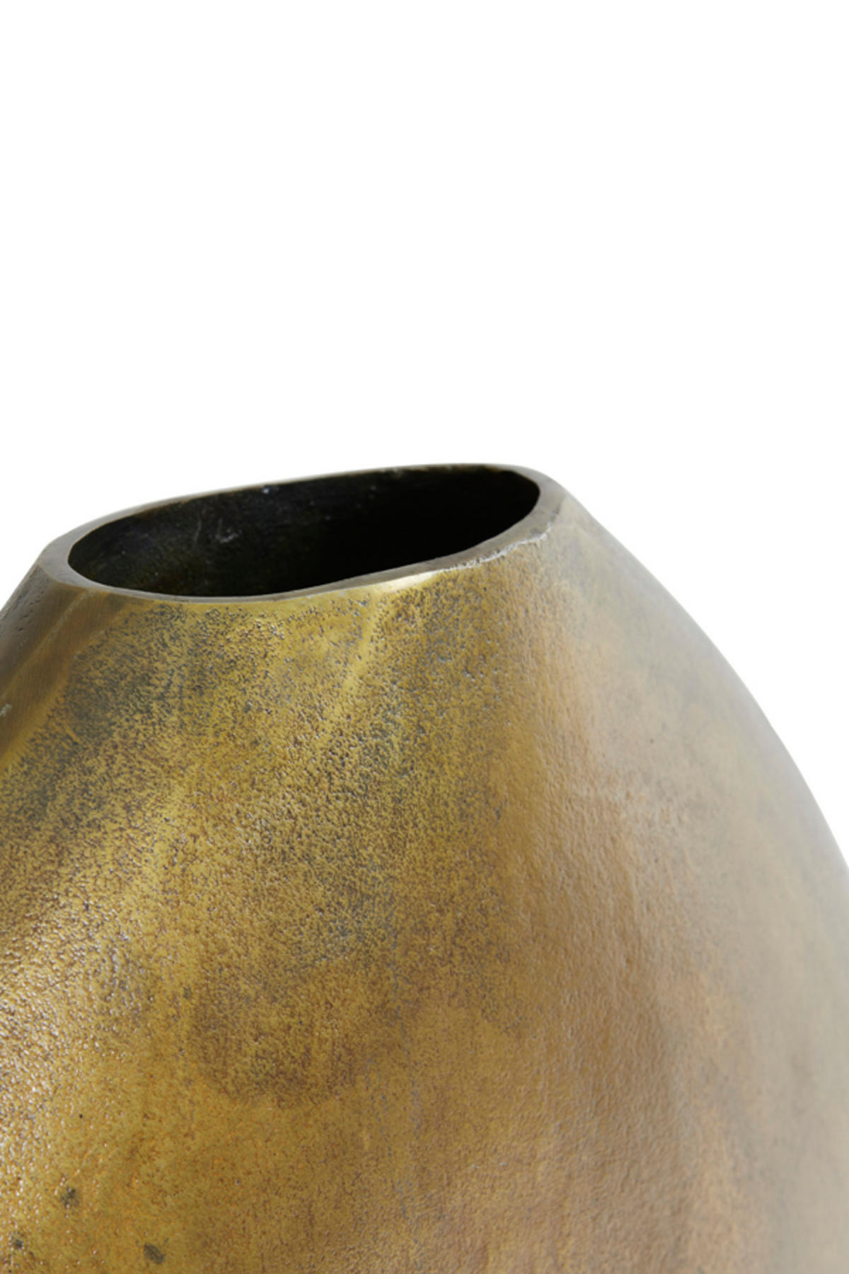 VASE Positano Bronze 53/7/53 cm - Bronzefarben, Metall (53cm) - Light & Living
