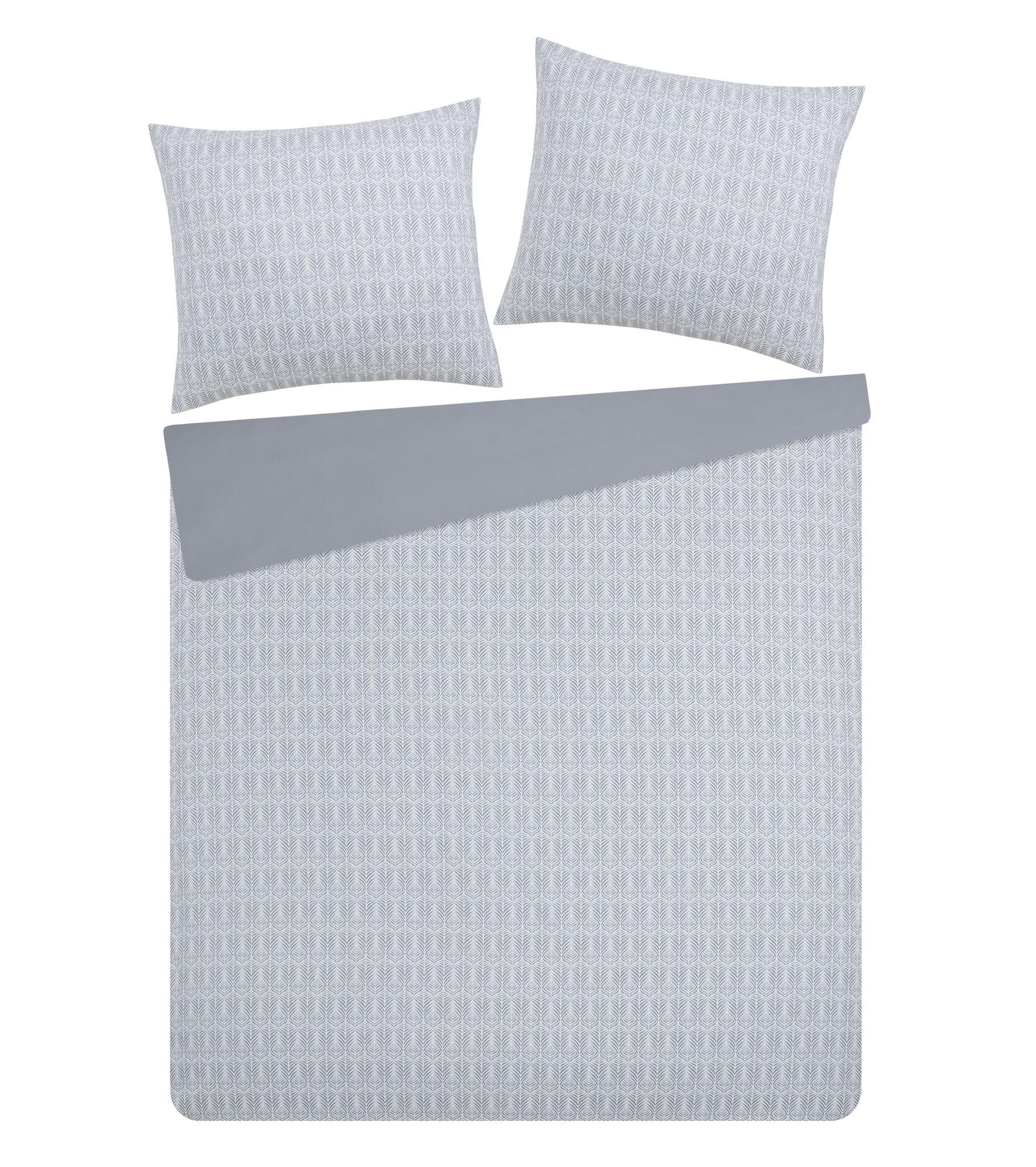 BETTWÄSCHE Ariess - Grau, Textil (200/220cm) - home&you