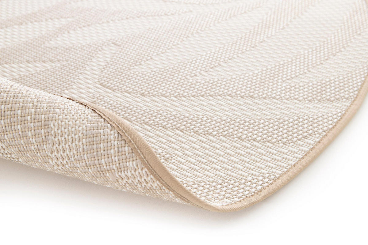 TEPPICH, Runder für Innen und Außen beige - Beige, Textil (120/120cm) - AFK Living