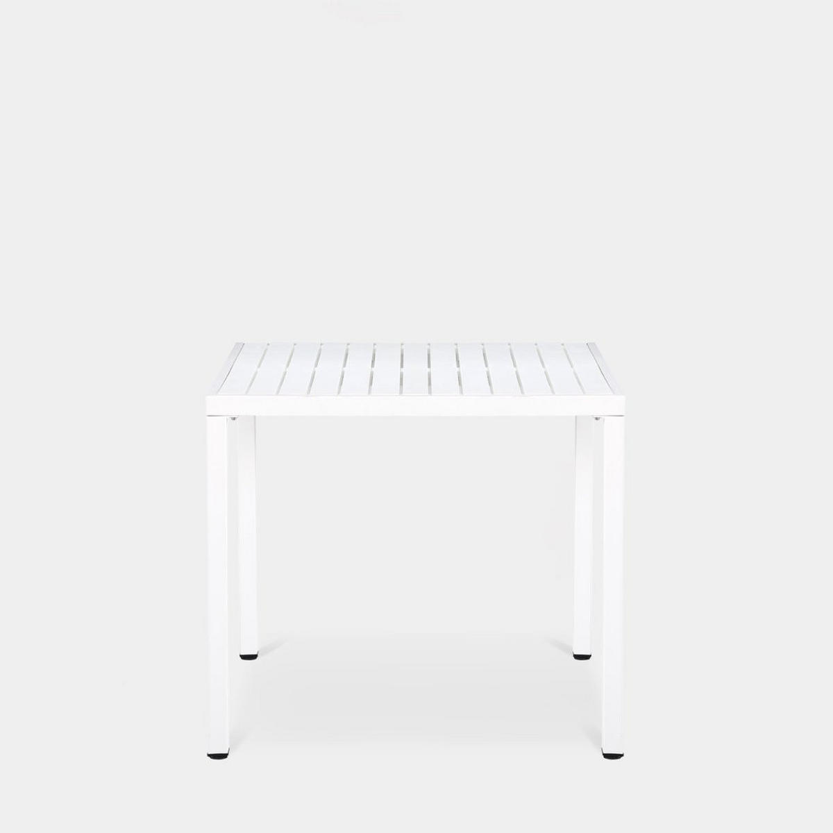 ESSTISCH Jastorf Weiß 84 cm x 76 cm - Weiß, Kunststoff (84/84/76cm)