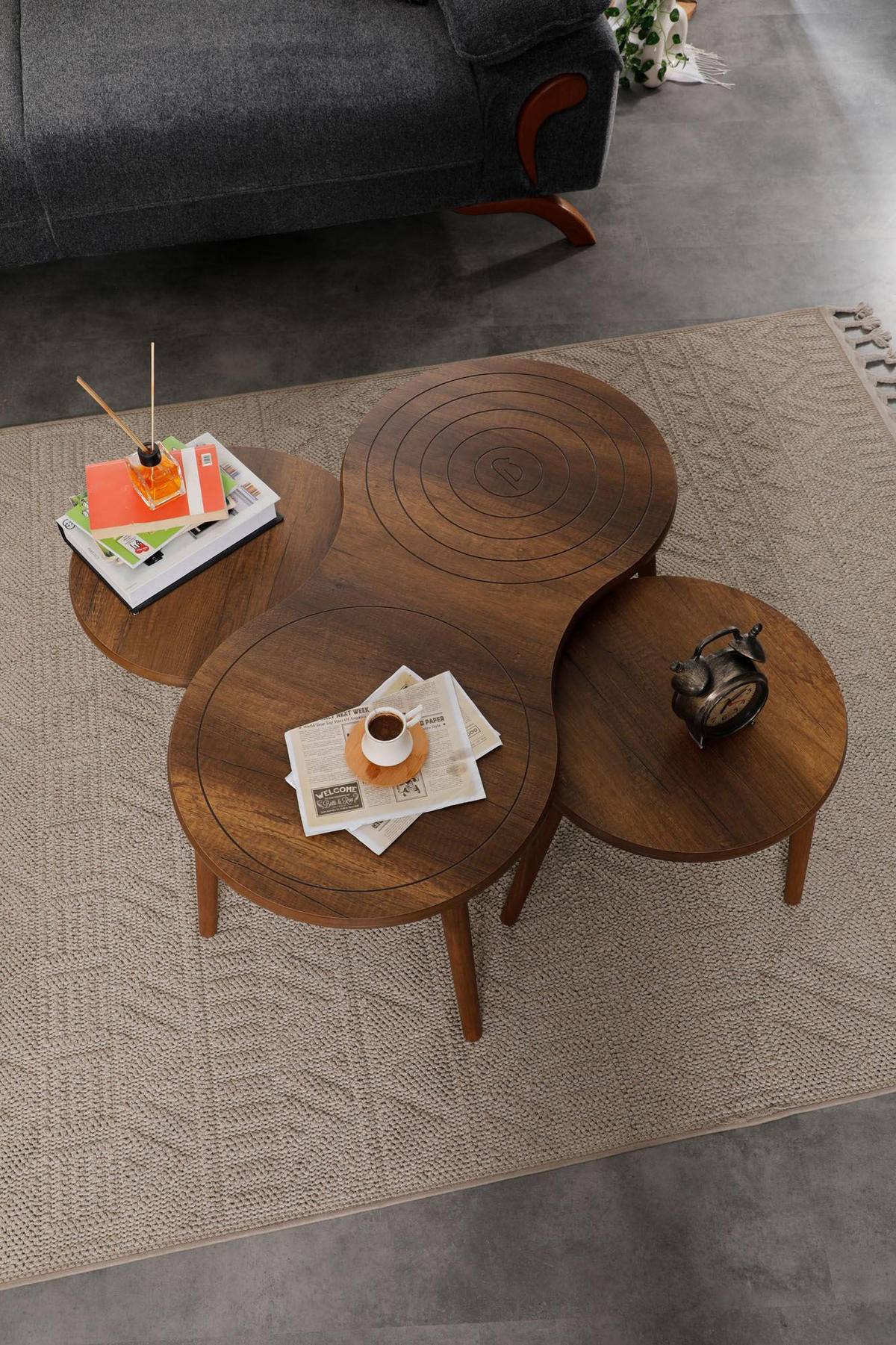 COUCHTISCH marlo Braun - Braun, Holz (100/50/45cm) - Habitat Garten