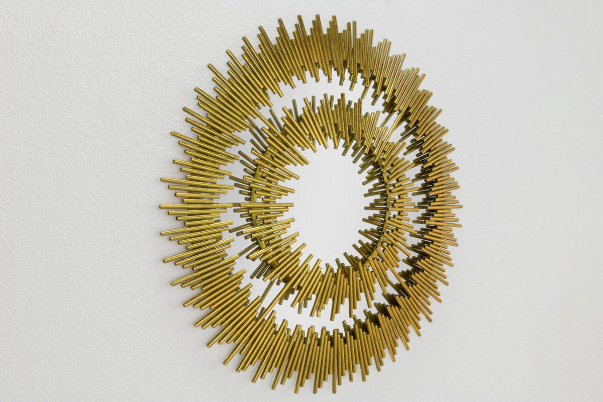 WANDSPIEGEL Gold 72/72 cm - Goldfarben, Metall (10.95/72/3cm) - KUNSTLOFT