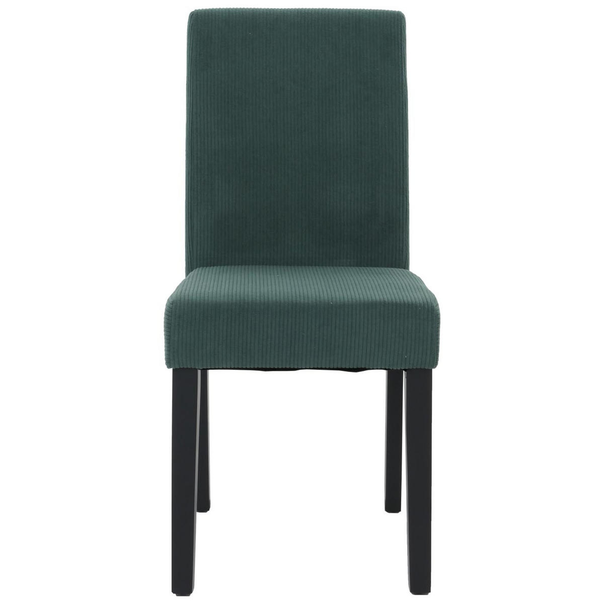 JEDÁLENSKÁ stolička zelená, sada 4 ks - zelená, textil (42/90/50cm) - MCW