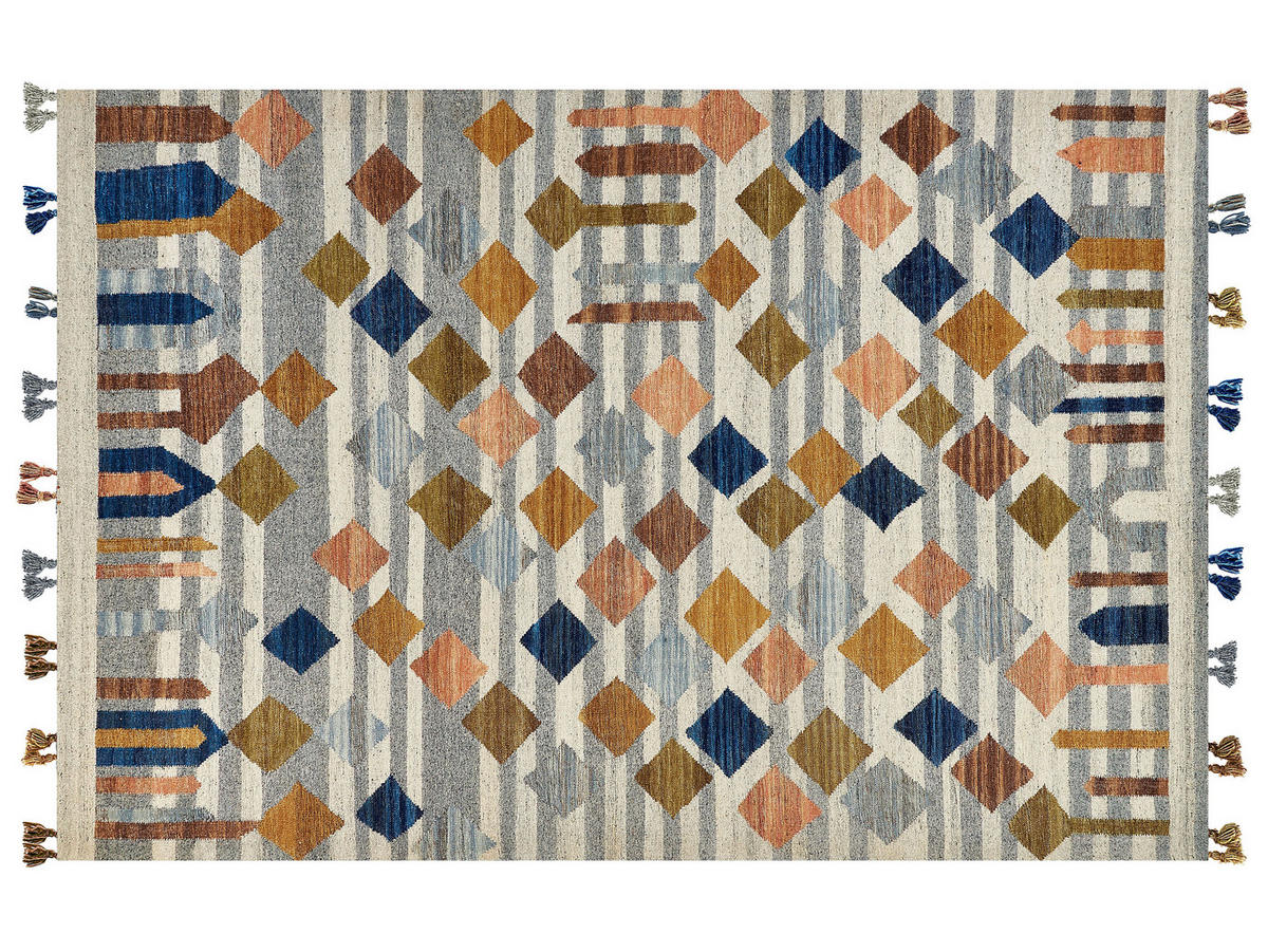 KELIM-TEPPICH Kasakh 300/200 cm - Multicolor, Textil (200/300cm) - Beliani