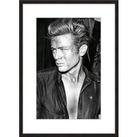 BILD mit Rahmen 51x71 cm James Dean Schwarz-Weiß - Weiß, Holz (51/71cm) - artissimo
