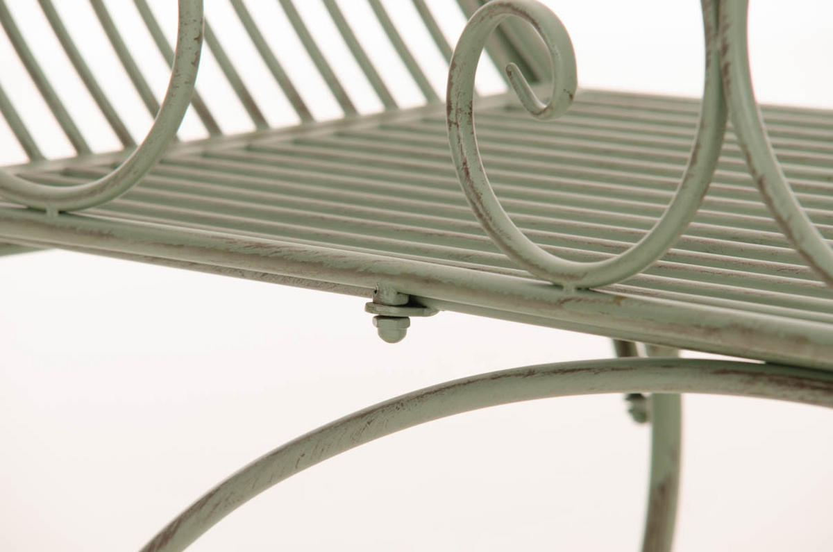 GARTENLIEGE Metall antik-grün - Grün, Metall (156/78/46cm) - CLP