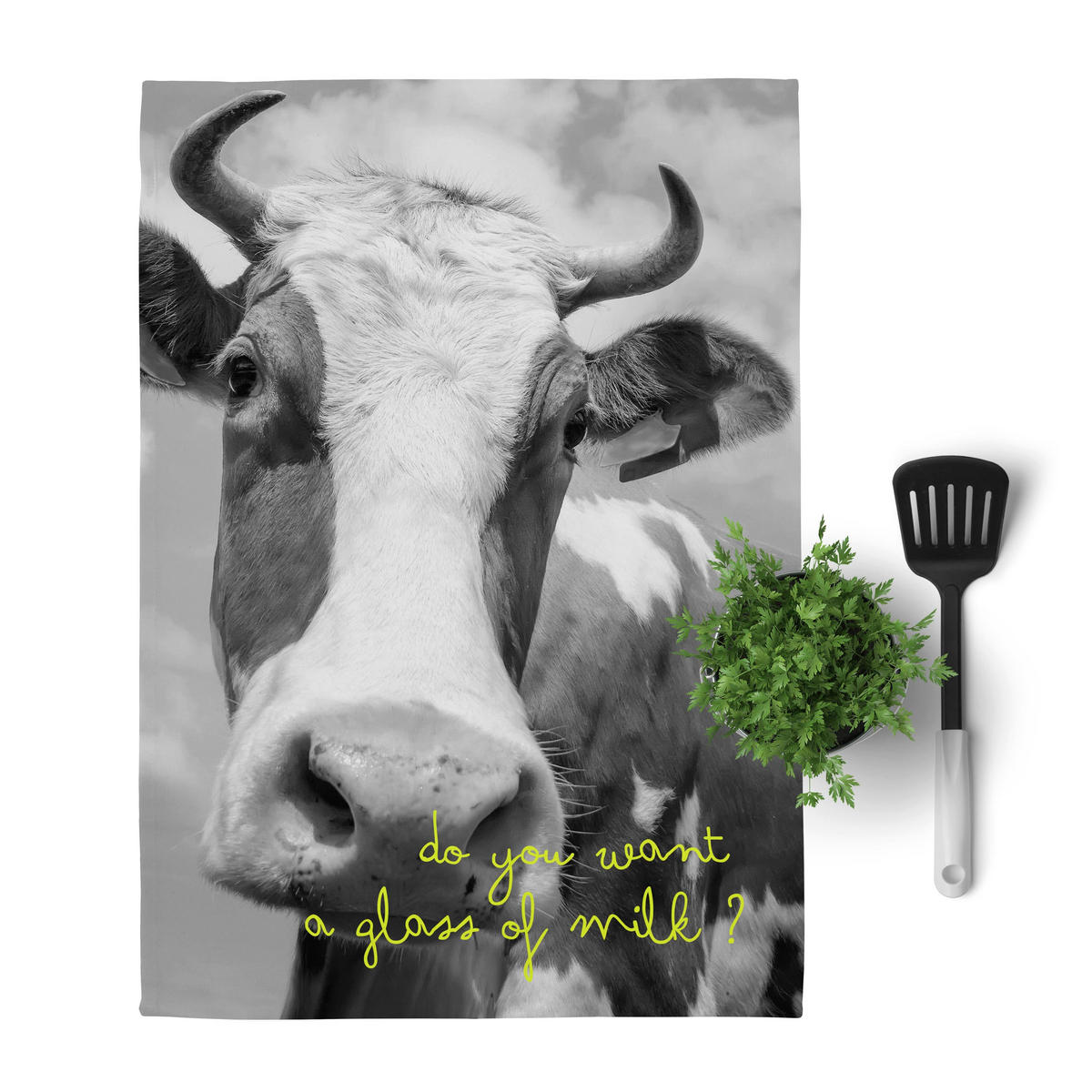 GESCHIRRTUCH (2 tlg) farm 70x50 cm mehrfarbig - Multicolor, Textil (70/50cm) - Happy Friday