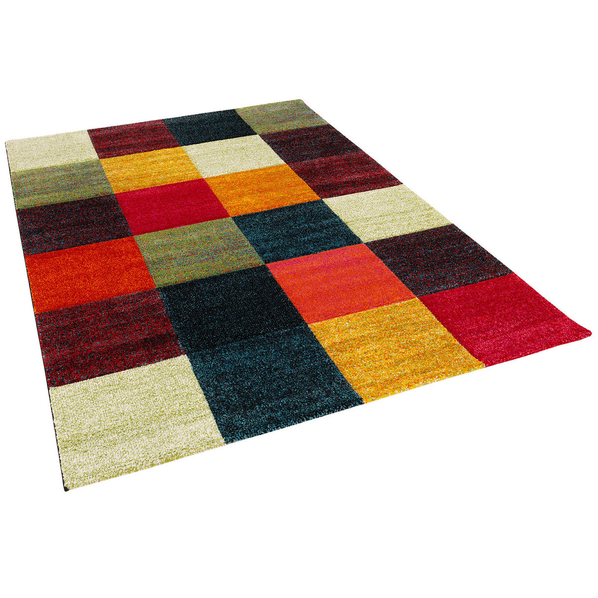 DESIGNER TEPPICH MAUI MODERN KARO - Multicolor, Textil (160/230cm) - Pergamon