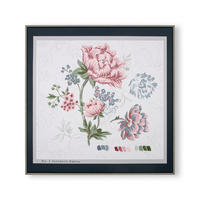 LEINWANDBILD Floral - 60x60cm - Multicolor, Holzwerkstoff (60/3cm) - Graham & Brown