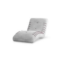 CHAISELONGUE SPLINE - Hellgrau, Holzwerkstoff (83/80/172cm) - Möblo