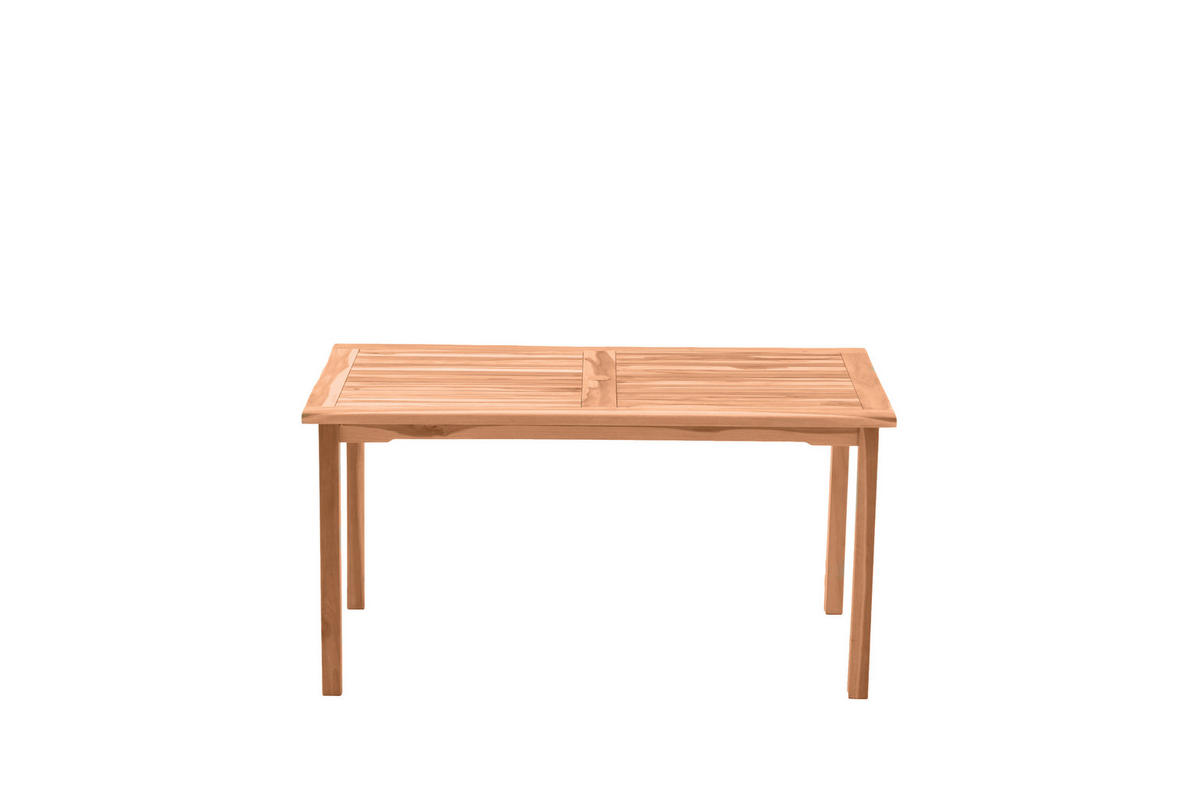 GARTENTISCH Teaka für 4-6 Personen, 150x90 cm,Teakholz - Naturfarben, Holz (90/150/75cm) - TPFGarden