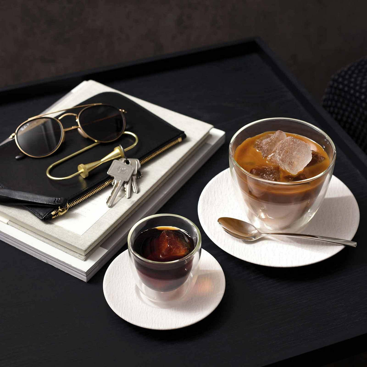 CAFÉ AU LAIT-TASSEN MIT UNTERTASSEN Artesano Original weiß 260 ml 6er Set - Weiß, Keramik (17/12/17cm) - Villeroy & Boch