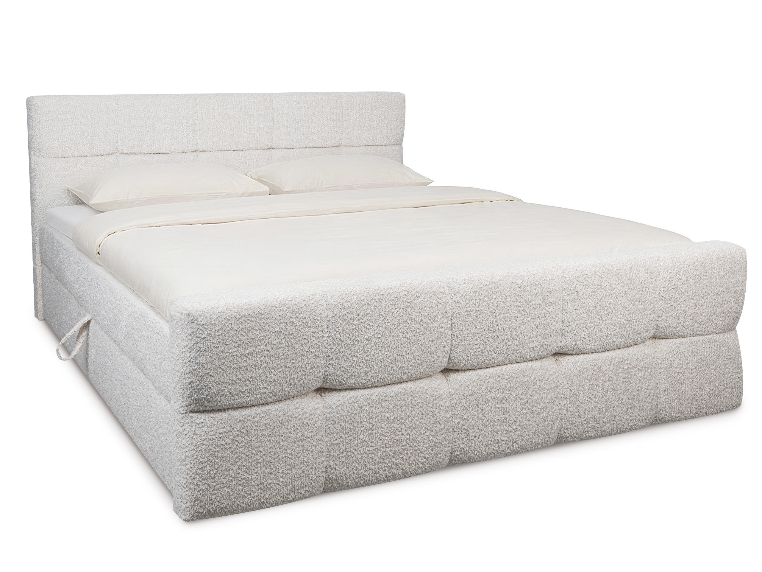 BOXBETT Modena 1 hellbeige 180/200 cm - Beige, Textil (180/200cm) - wonello