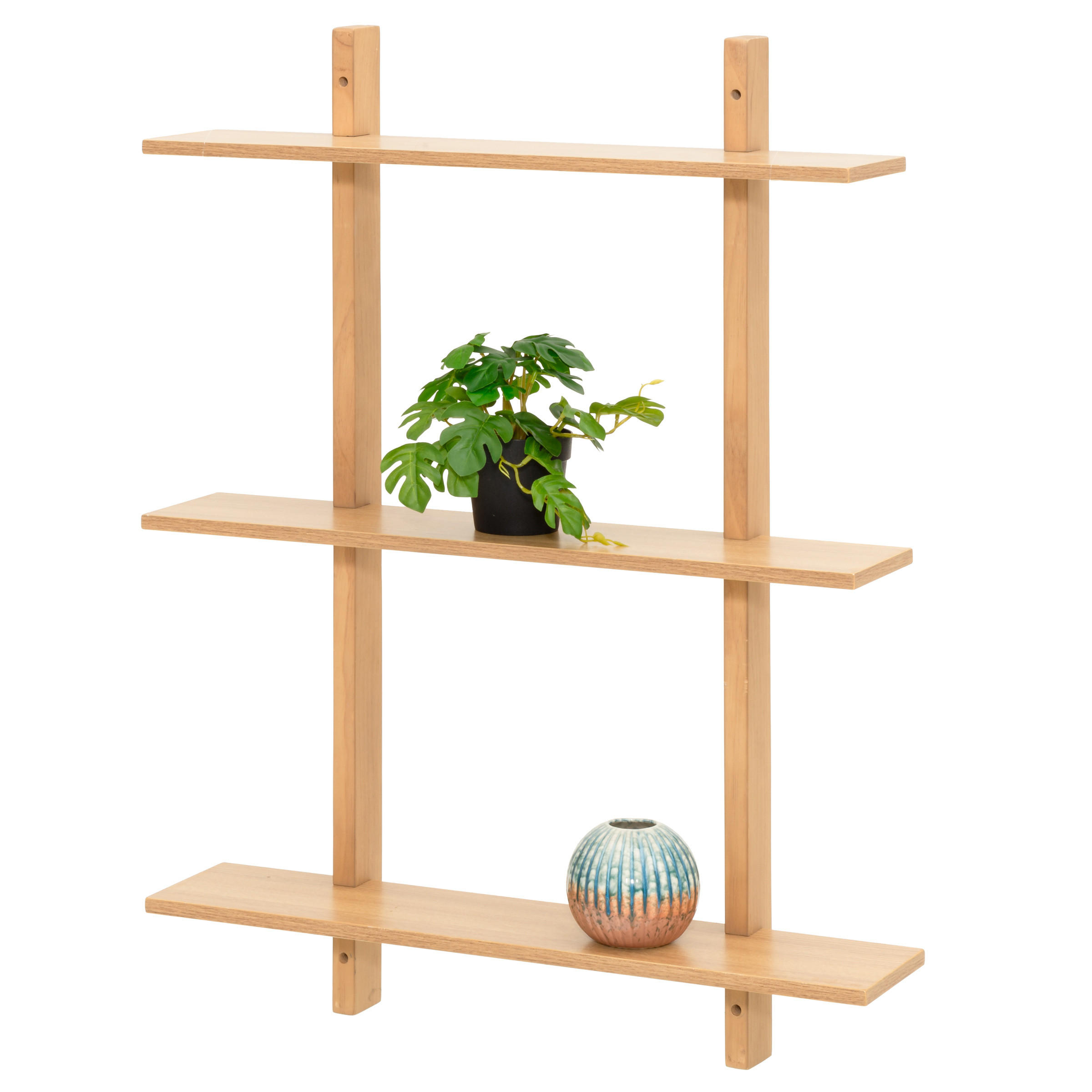 REGAL Kiefernholz 80/60/15 cm - Beige, Holz (15/80/60cm)