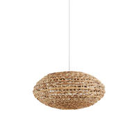 HÄNGELAMPE Tripoli Braun Ø50/23,5 cm - Braun, Holz (50/50/23.5cm) - Light & Living