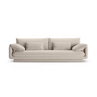 SOFA Torino aus strukturiertem Stoff leichtes beige 4 Sitzplätze - Creme, Textil (250/83/103cm) - Micadoni