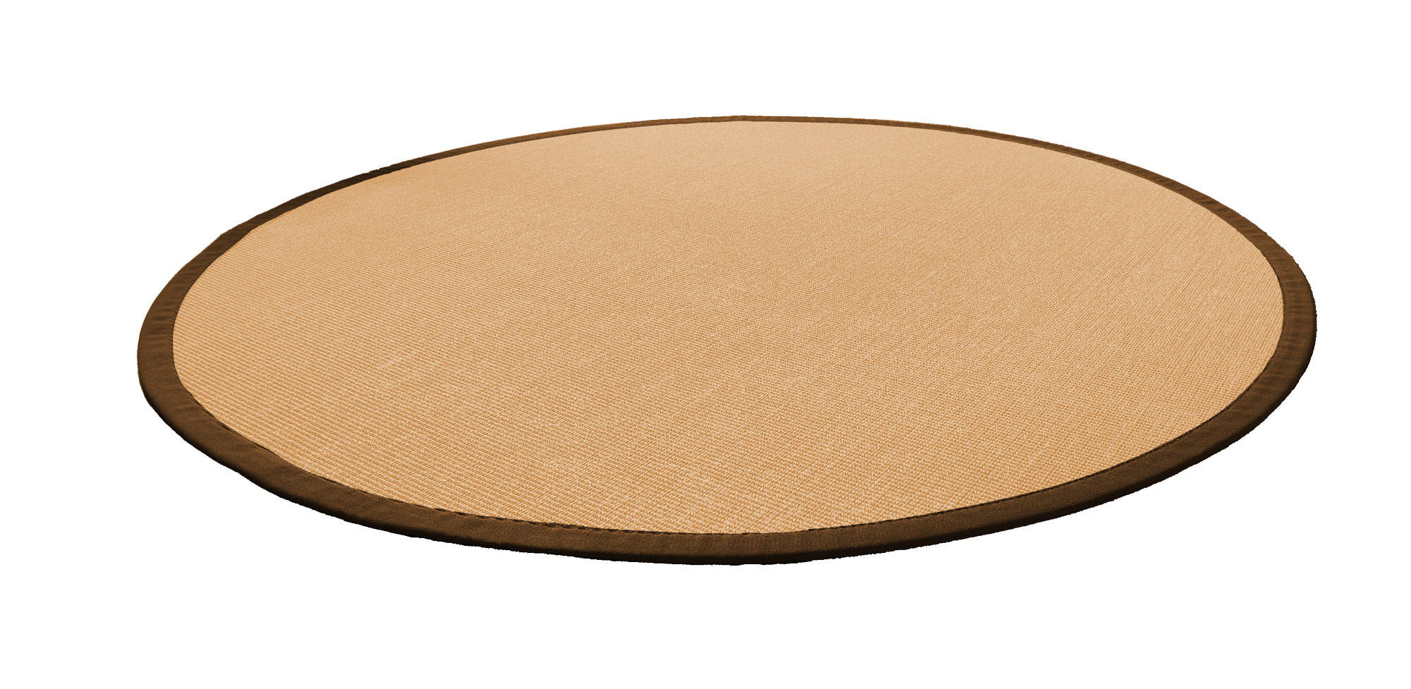 TEPPICH Sisal Manaus chablis/coffee Rund 160cm - Naturfarben/Mokka, Textil (160/160cm) - Astra