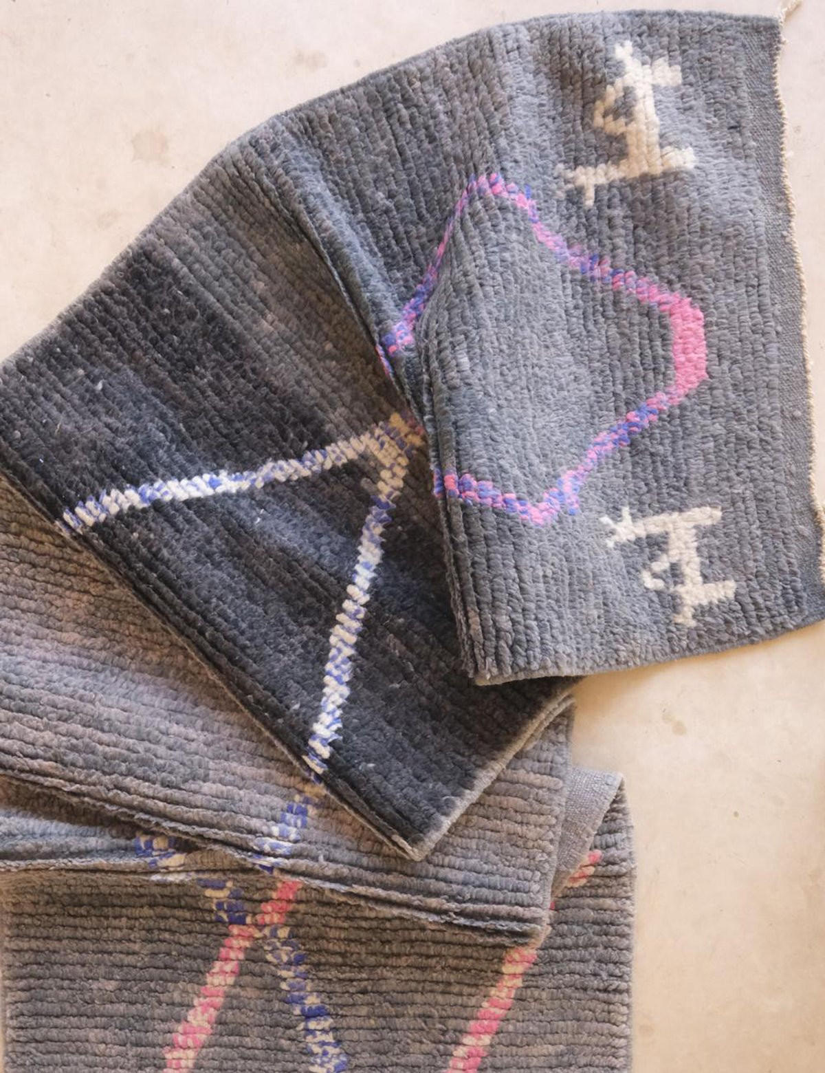 BERBERTEPPICH aus reiner Wolle 75x 406 cm - Grau, Naturmaterialien (75/406cm) - AFK Living