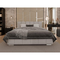 POLSTERBETT Zaira 180x200cm – Elegantes Polsterbett für modernen Wohnstil , ZONIERTE MULTI-TASCHEN-FEDERKERN (24cm), Sandfarben - Sandfarben, Holz (180/200cm) - Homesy