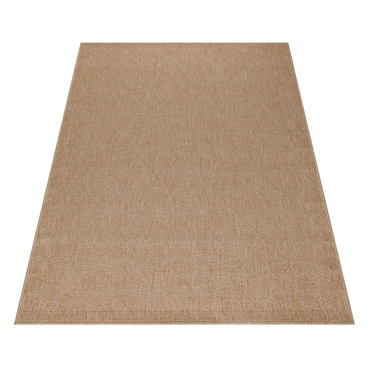 TEPPICH Outdoor Flachgewebe Vintage Polypropylen Balkon Beige Rechteckig 200x290 - Beige, Textil (200/290cm) - KADIMA DESIGN