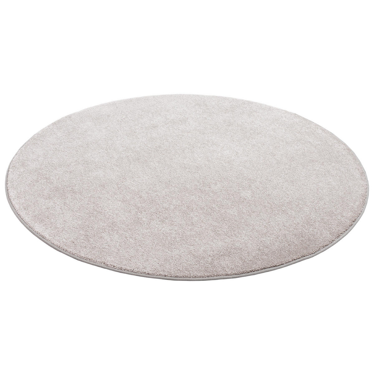 HOCHFLOR LUXUS VELOURS TEPPICH TOUCH RUND - Champagner, Textil (200/200cm) - Snapstyle