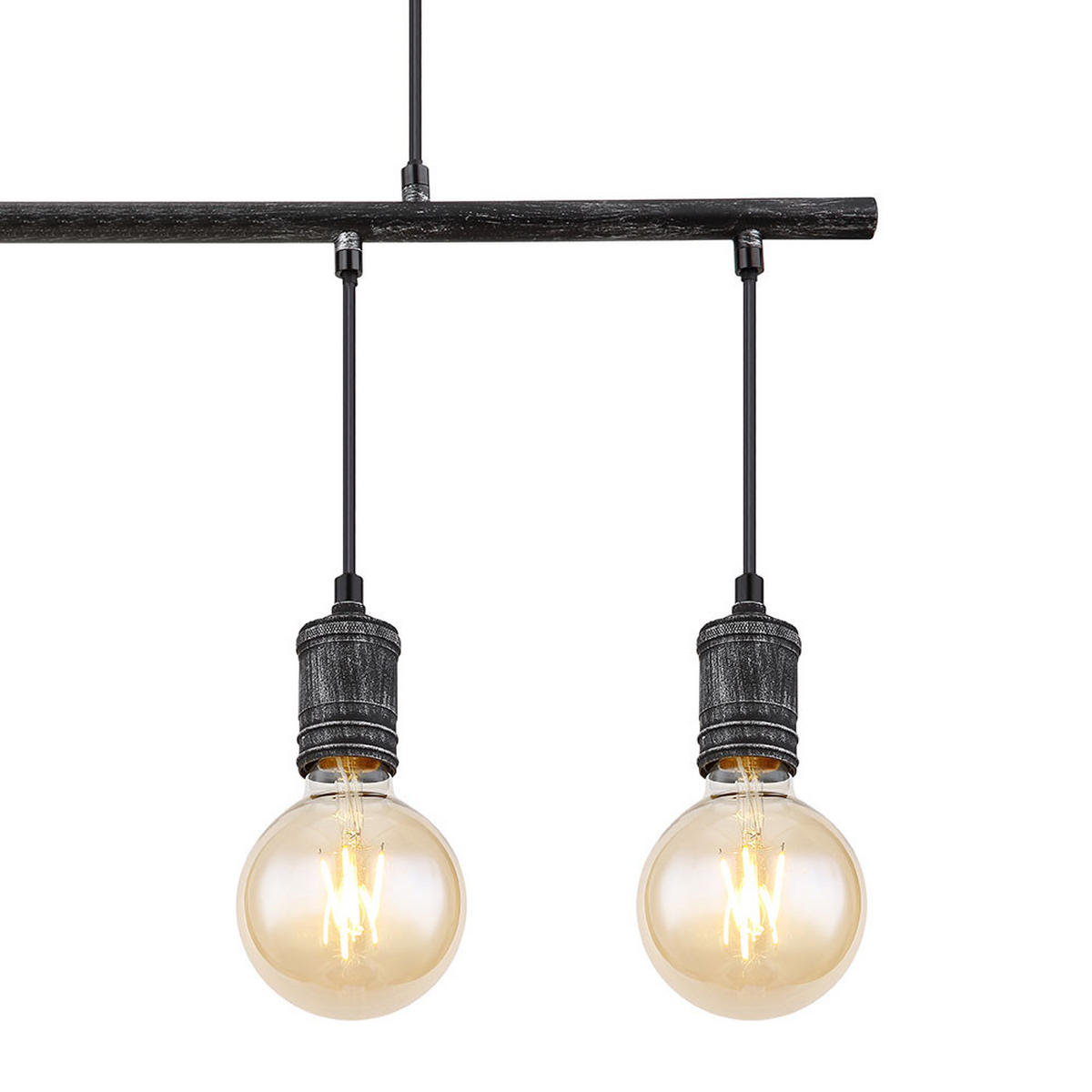 LED HÄNGELEUCHTE Metall Grau Industrial - Grau, Metall (90/8/120cm) - Globo Lighting