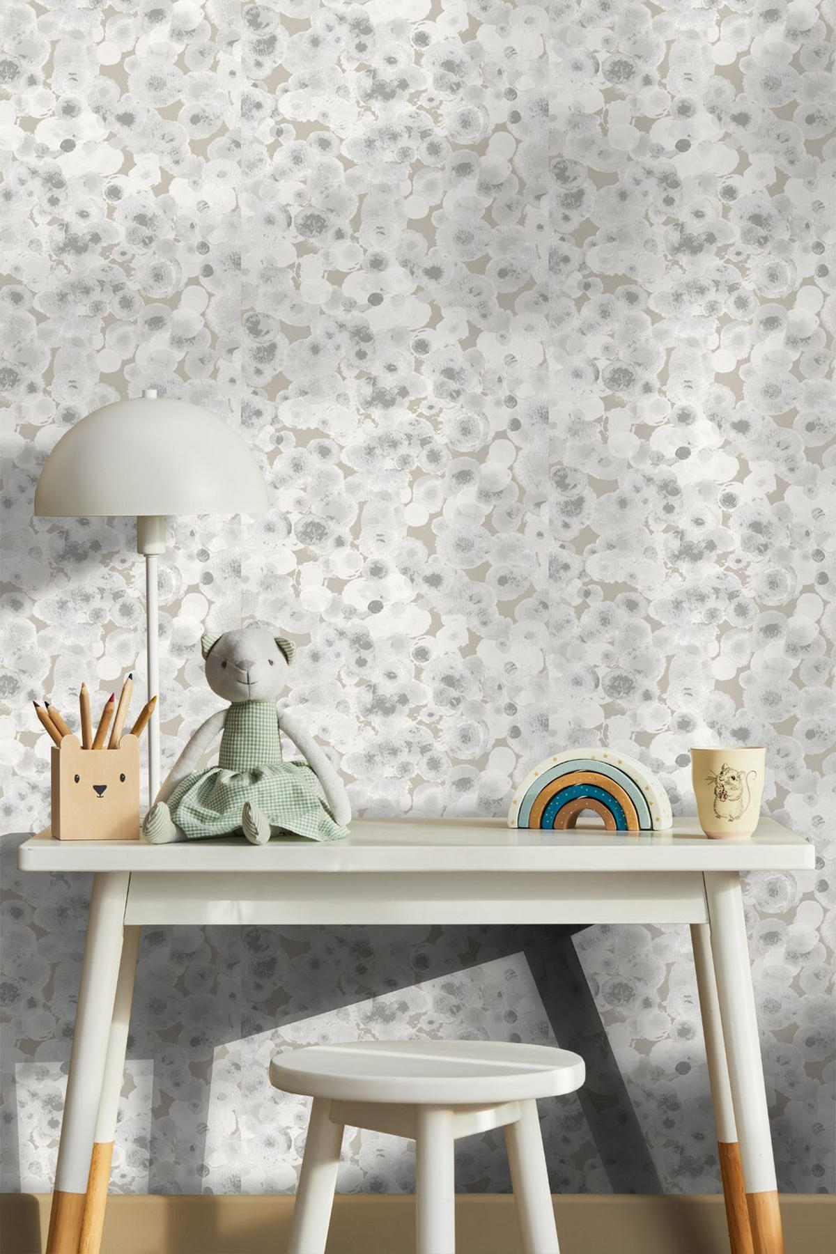 TAPETE grafisches Motiv - Grau, Papier (53/1000cm) - Sanders & Sanders