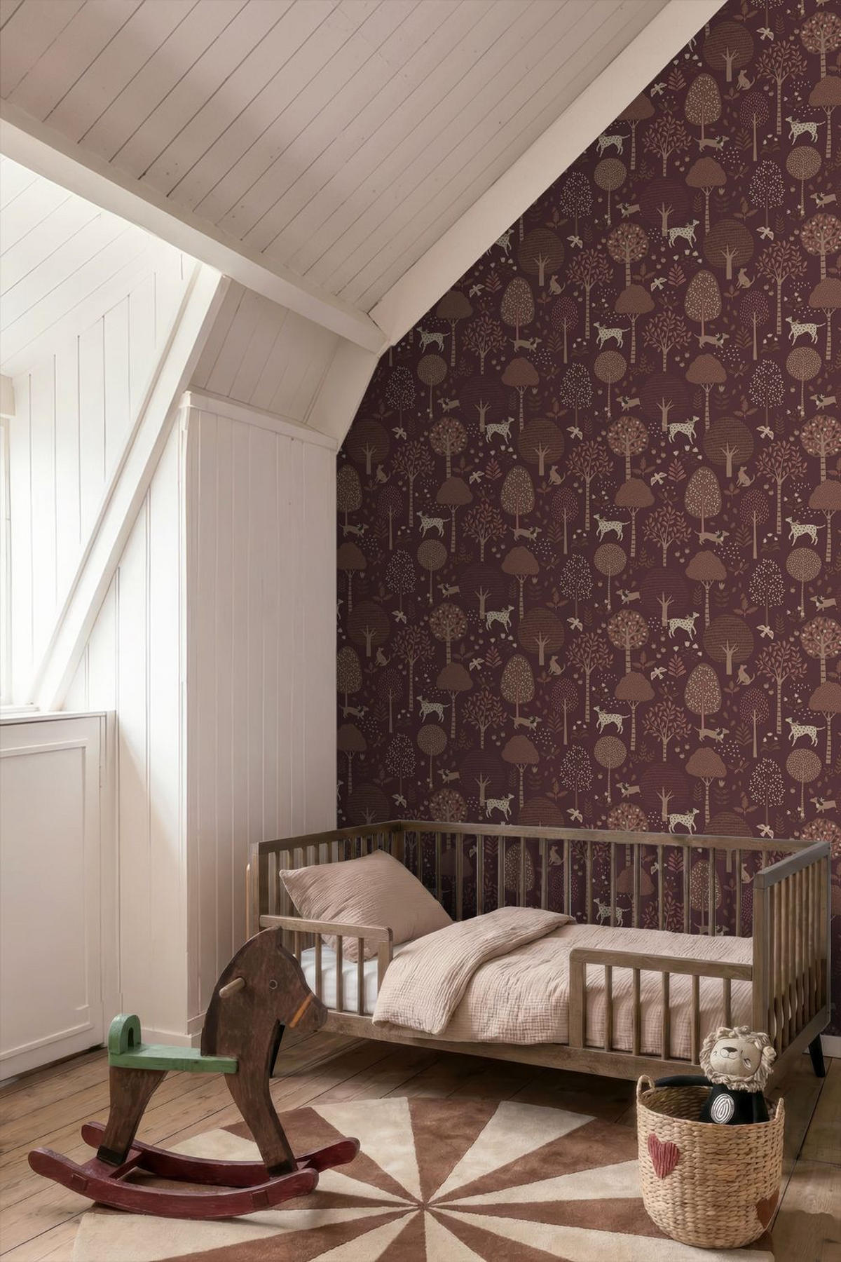 TAPETE Hunde 50 x 900 cm - Braun, Papier (50/0.1cm) - ESTAhome