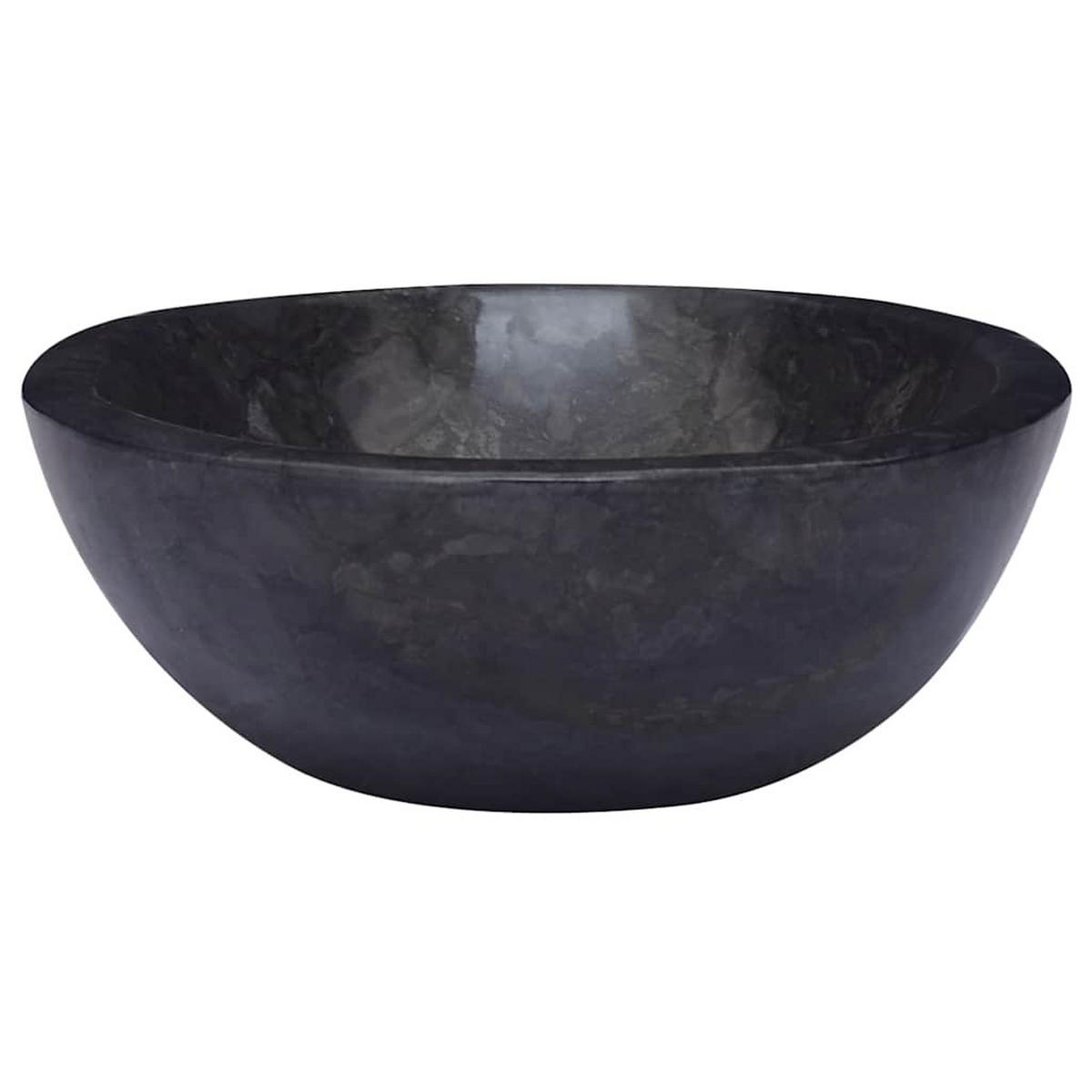 WASCHBECKEN Lashley 53/40/15 cm - Schwarz, Stein (53/15/40cm) - Nettlife